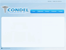 Tablet Screenshot of condelcontabilidade.com.br